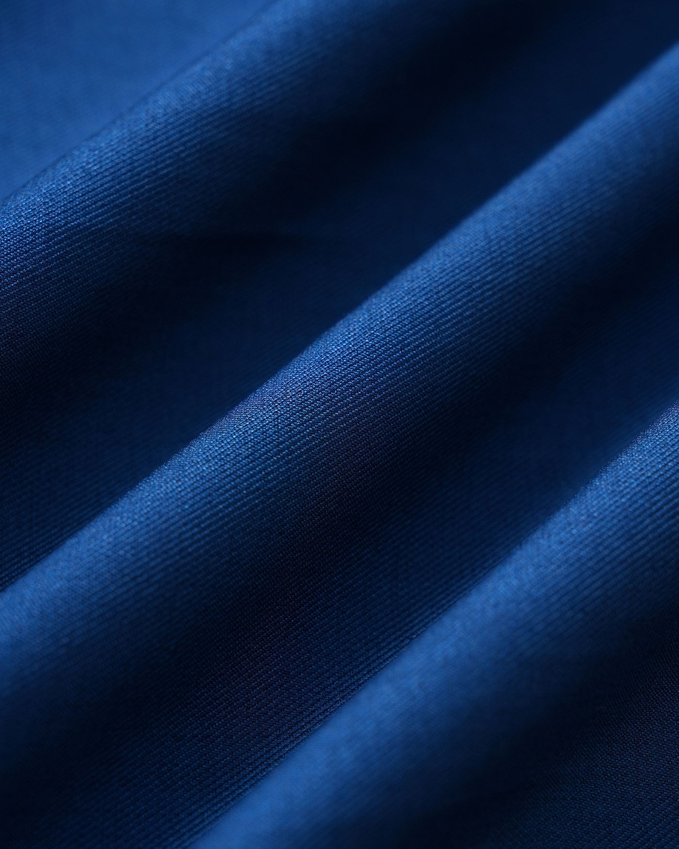 Blue V Neck Pleated Button Midi Dress